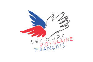 Logo du secours populaire français en couleur