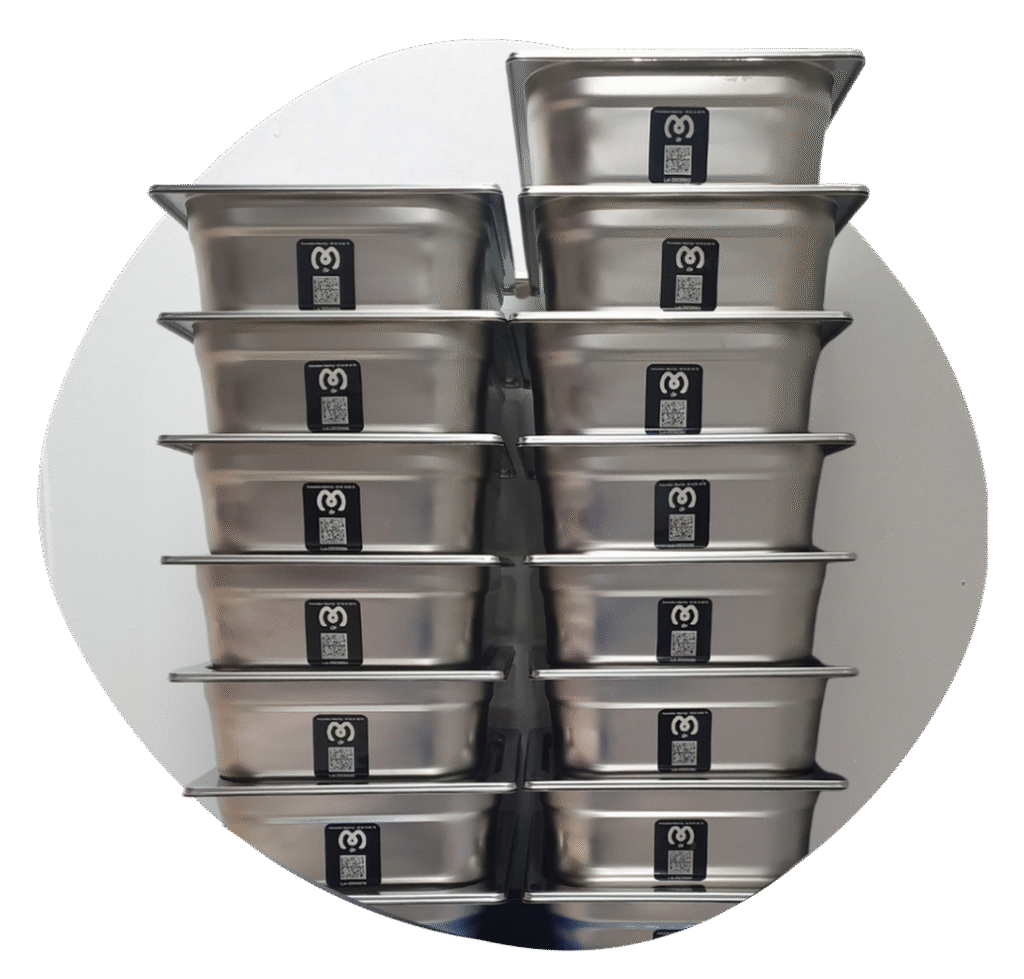 Contenants réutilisables Miam'Up : les bacs gastronormes